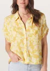THE NORMAL BRAND EZRA SHIRT IN CLIFF ROSE PRINT