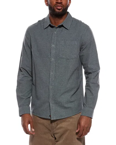 The Normal Brand Fairbanks Brushed Chamois Button Front Shirt In Animal Print