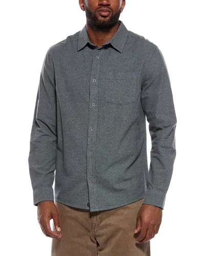 The Normal Brand Fairbanks Brushed Chamois Button Front Shirt In Animal Print