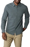 The Normal Brand Fairbanks Brushed Cotton Chamois Button-up Shirt In Waterloo