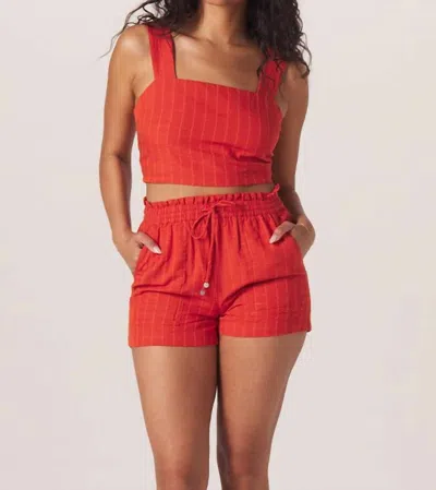 The Normal Brand Freshwater Short In Oasis Cayenne In Orange