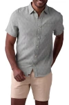 The Normal Brand Freshwater Short Sleeve Button-up Shirt In Juniper Check