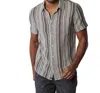 The Normal Brand Freshwater Short Sleeve Button-up Shirt In Multi