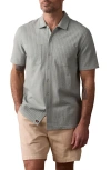The Normal Brand Getaway Short Sleeve Knit Button-up Shirt In Juniper
