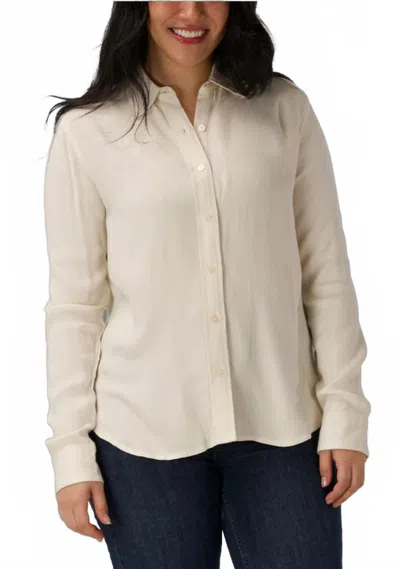 The Normal Brand Harper Everyday Shirt In White In Neutral
