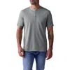 The Normal Brand Henley T-shirt In Juniper