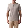 The Normal Brand Henley T-shirt In Limestone