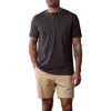 The Normal Brand Henley T-shirt In Shadow