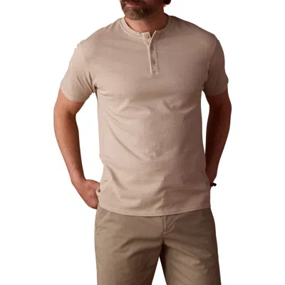 The Normal Brand Henley T-shirt In Brown