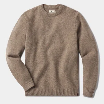 The Normal Brand Homebound Crewneck Sweater In Toasted Chestnut