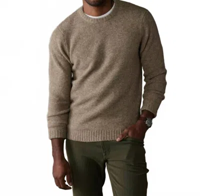 The Normal Brand Homebound Crewneck Sweater In Toasted Chestnut In Brown