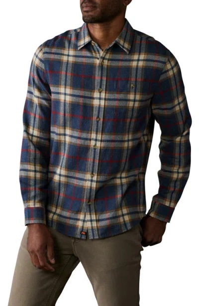 The Normal Brand Hudson Flannel Button-up Shirt In Blue