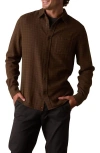 The Normal Brand Hudson Flannel Button-up Shirt In Brown