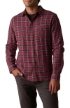 The Normal Brand Hudson Flannel Button-up Shirt In Red