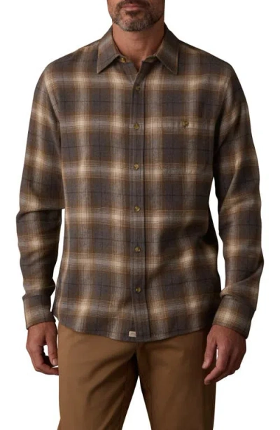 The Normal Brand Hudson Flannel Button-up Shirt In Brown
