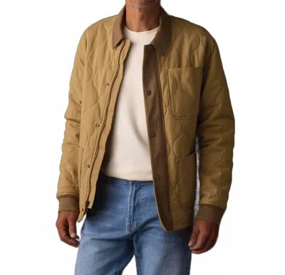 The Normal Brand James Canvas Liner Jacket In Tan/cedar In Multi