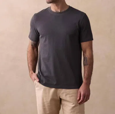 The Normal Brand Jersey Classic Short Sleeve Tee In Shadow In Gray