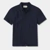The Normal Brand Knit Getaway Button Up In Blue