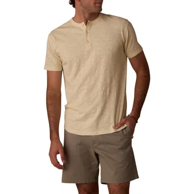 The Normal Brand Legacy Cotton Henley In Brown