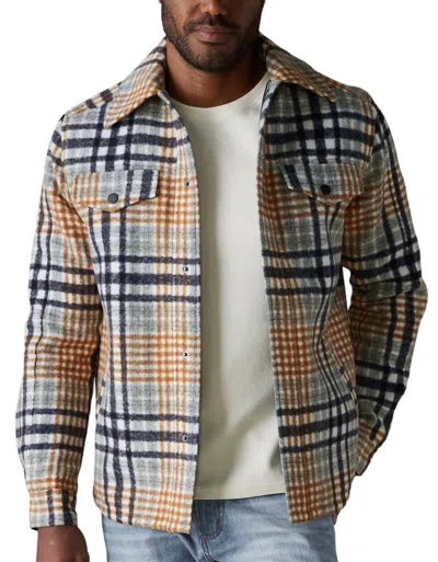 The Normal Brand Legend Jacket In Amber Plaid In Multi