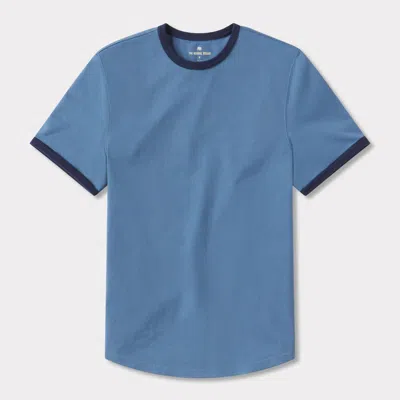 The Normal Brand Lennox Jersey Ringer Tee In Blue