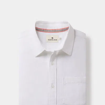 The Normal Brand Lived-in Cotton Long Sleeve Button Up In White