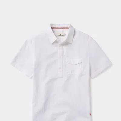 The Normal Brand Lived-in Cotton Popover Shirt In White