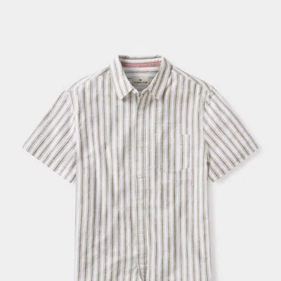 The Normal Brand Lived-in Cotton Short Sleeve Button Up In White