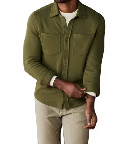 The Normal Brand Looped Terry Shirt In Oakmoss In Green