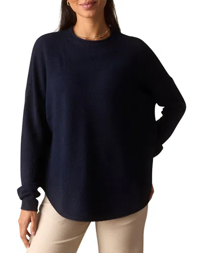 The Normal Brand Marianna Crewneck Sweater In Blue