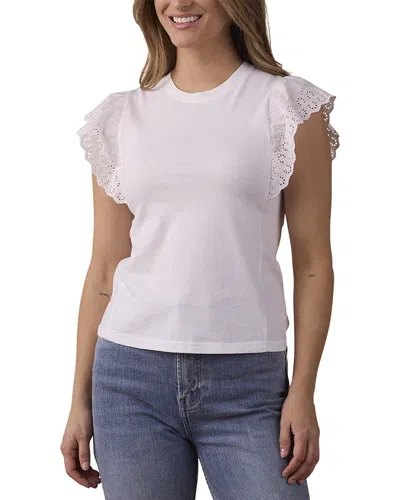 The Normal Brand Marnie Eyelet Top In Neutral