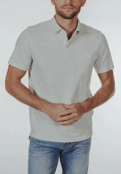 The Normal Brand Men Active Puremeso Everyday Polo In Stone In Gray