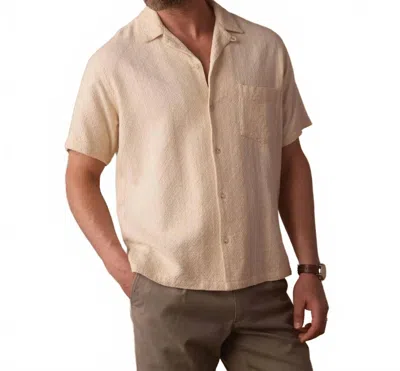 The Normal Brand Men's Freshwater Resort Shirt In Motivo Chalk In Neutral