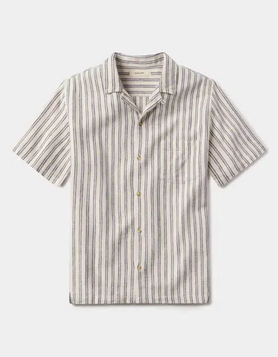 The Normal Brand Men's Freshwater Resort Shirt In Vintage Blue Stripe In Multi