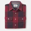 THE NORMAL BRAND MEN'S MOUNTAIN OVERSHIRT IN RED BUFFALO CHECK