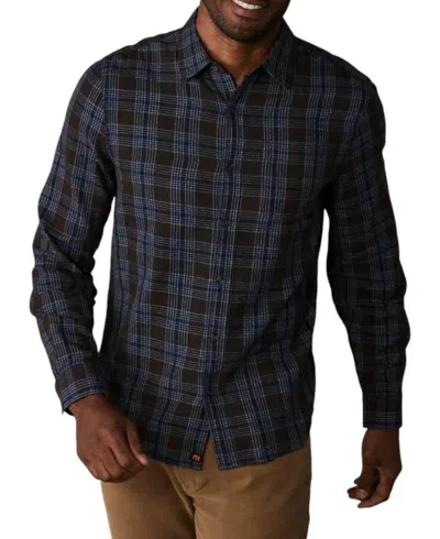 The Normal Brand Nikko Plaid Long Sleeve Shirt In Brown Plaid In Multi