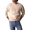 The Normal Brand Oversize Fly Over State Embroidered Crewneck Sweatshirt In Neutral