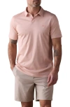 The Normal Brand Performance Piqué Polo In Dusty Rose