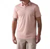 The Normal Brand Performance Pique Polo Shirt In Dusty Rose In Multi