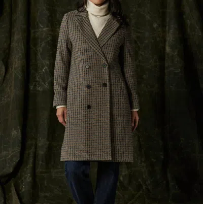 The Normal Brand Pop Coat In Houndstooth Multi