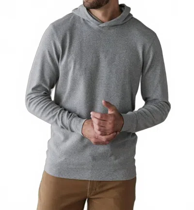 The Normal Brand Puremeso Essential Long Sleeve Hoodie In Athletic Grey In Gray