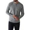 The Normal Brand Puremeso Everyday Henley In Athletic Grey