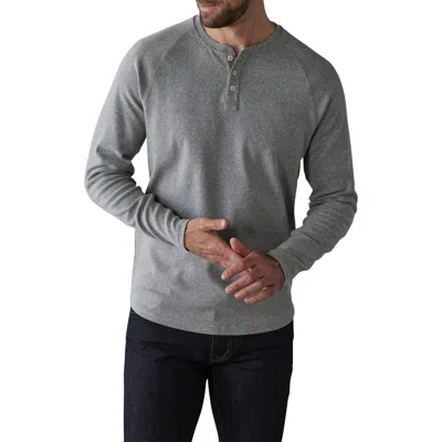 The Normal Brand Puremeso Everyday Henley In Athletic Grey