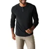 The Normal Brand Puremeso Everyday Henley In Black