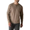The Normal Brand Puremeso Everyday Henley In Taupe