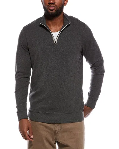 The Normal Brand Puremeso Weekend Quarter Zip Pullover In Gray