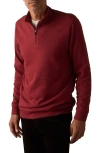 The Normal Brand Puremeso Weekend Quarter Zip Top In Brown