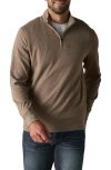 The Normal Brand Puremeso Weekend Quarter Zip Top In Taupe