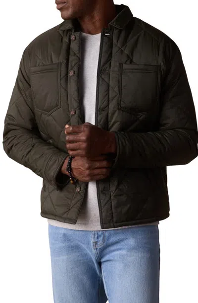 The Normal Brand Quilted Jacket With High Pile Fleece Lining In Animal Print
