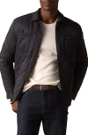 The Normal Brand Quilted Jacket With High Pile Fleece Lining In Black